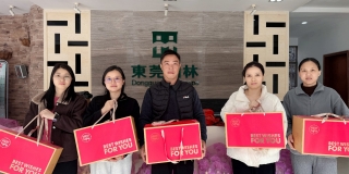 歲寒送暖，禮盒藏春丨東莞園林派發(fā)新春禮盒